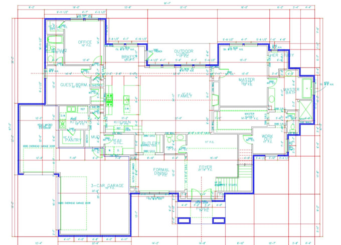 create floor plan of residential space