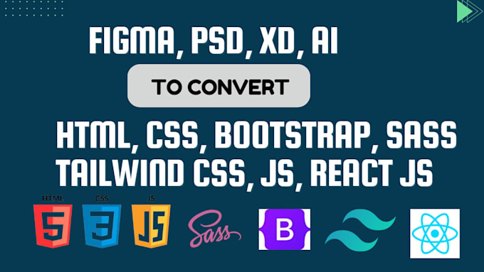 convert figma to html, xd, sketch, psd to html responsive bootstrap