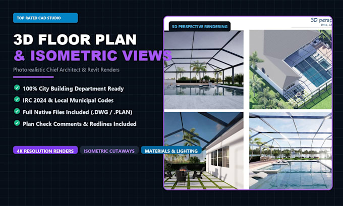 create 3d floor plan design, architectural isometric cutaway rendering