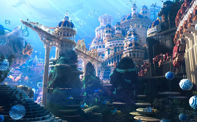 build minecraft server spawns and large high detailed builds