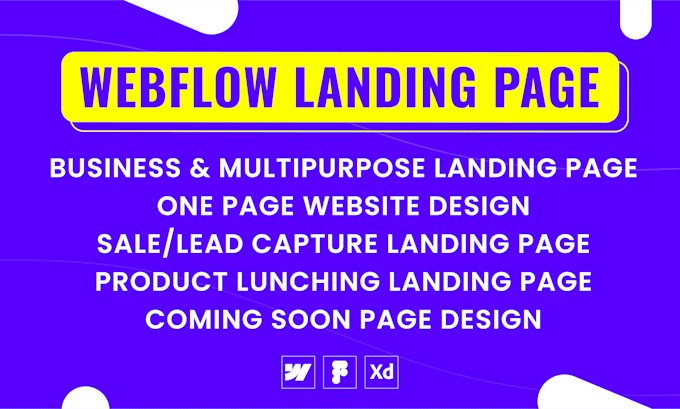 design webflow landing page or convert figma to webflow