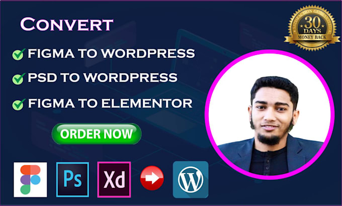 convert psd to wordpress and same to same website