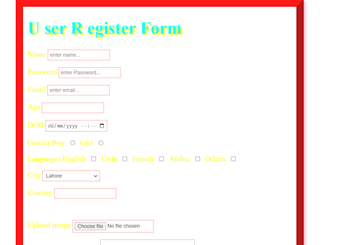work on HTML CSS javascript react PHP python