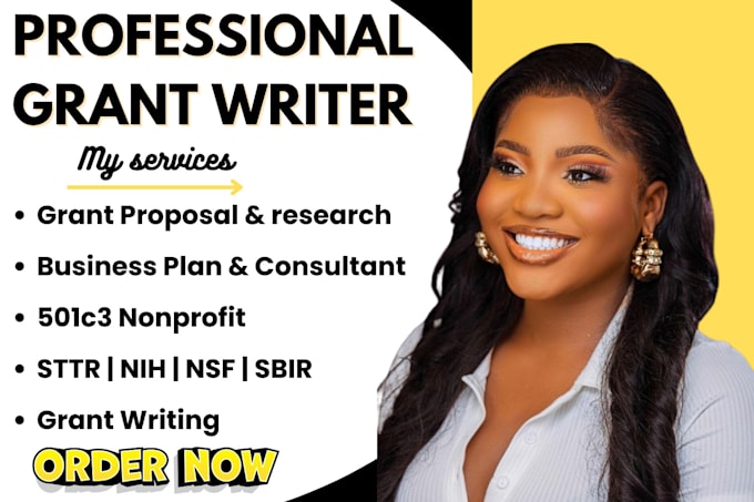 do grant research, write grant proposal for sttr sbir, nsf nih nihs 501c3