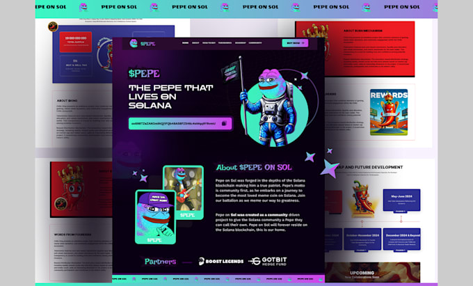 do crypto token website meme coin website