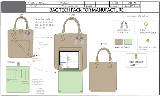 sketch bag tech pack factory standard backpack duffle bag tote bag