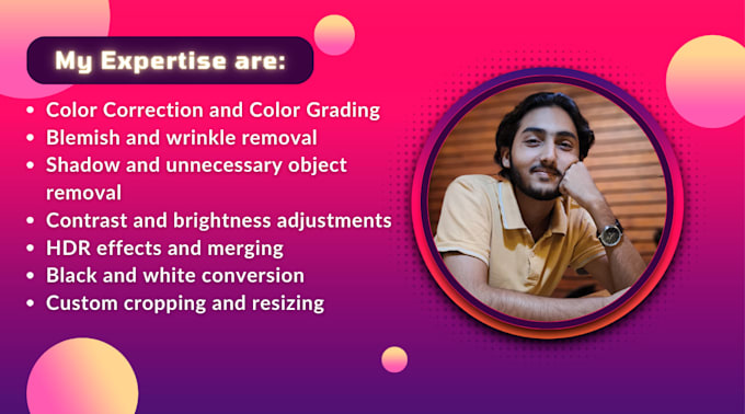 do photo retouching, editing headshots and portraits in photoshop and lightroom