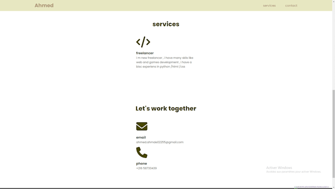 Develop a website for you to introduce yourself by Ahmedahmed56984 | Fiverr