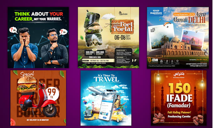create editable social media posts,ads using canva