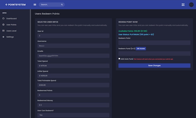 do perfect panel user point system
