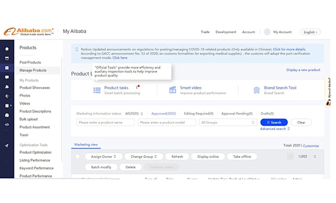 do posting listing on alibaba in very low price