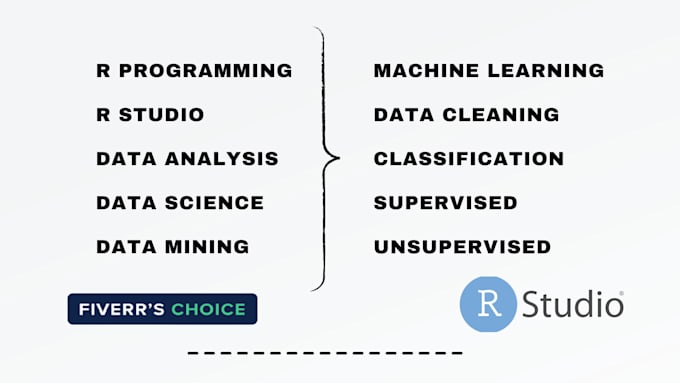 Do rstudio, r programming and data science projects by Humaranipro | Fiverr
