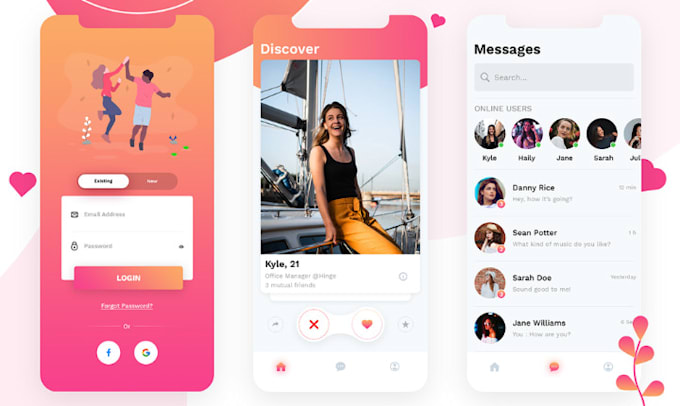 create dating app using mobile app development