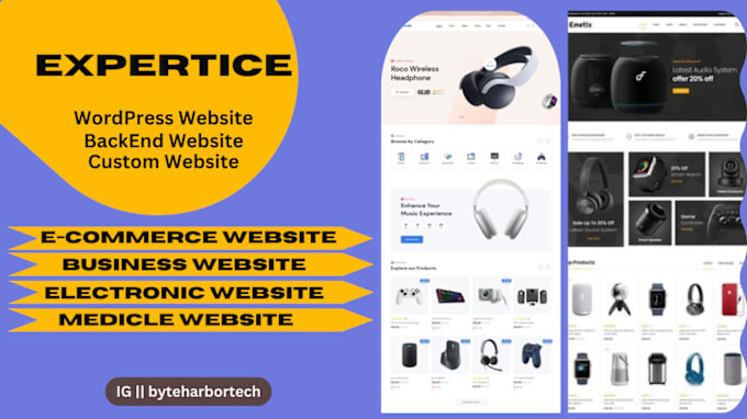 automotive parts ecommerce shopify and wordpress website dev