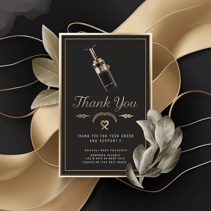 do elegant modern gift card thank you card designed