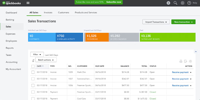 do accounting and bookkeeping using quickbooks online