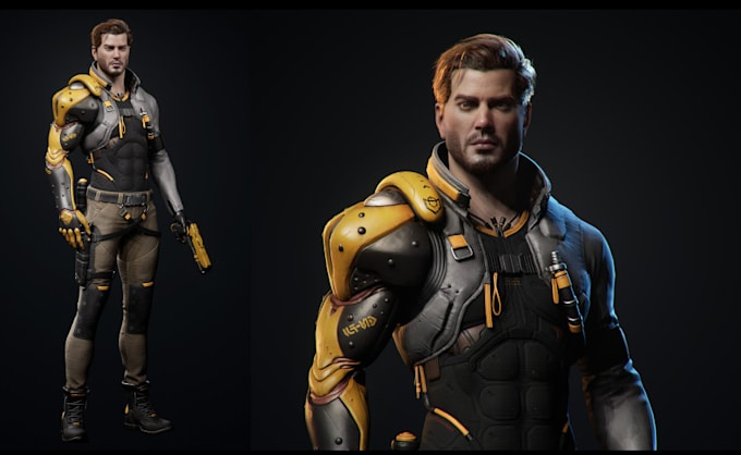 3d retopology, realistic character, vr chat character, xgen, ue5, rig3d ...