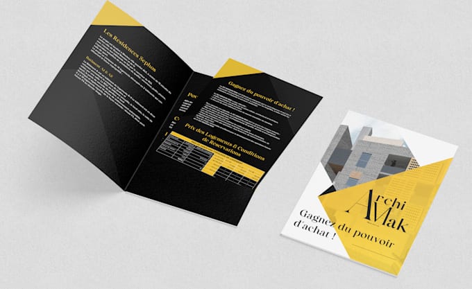 do a top notch presentation folder design for you