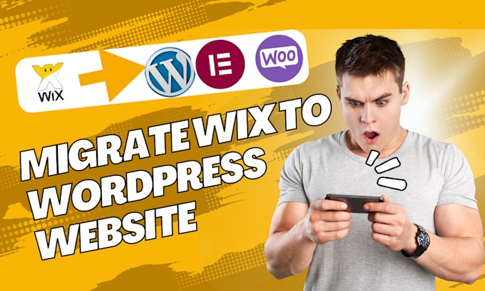 transfer migrate wix to wordpress website using elementor pro wordpress website