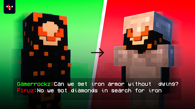 Custom 3d minecraft thumbnails by Nicocreatives | Fiverr
