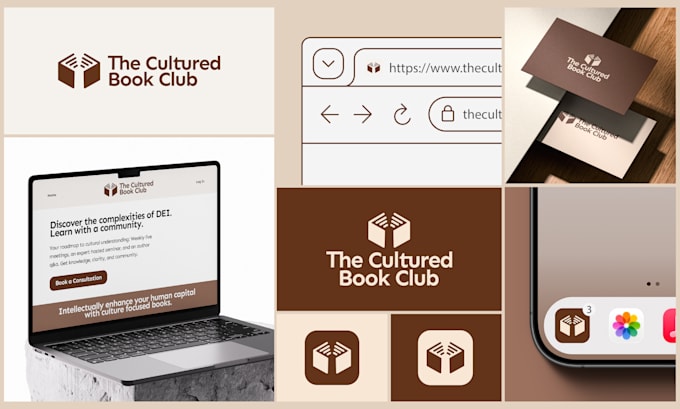 design brand kit, brand guidelines and logo