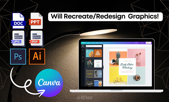 redesign, recreate, duplicate, or convert anything in canva
