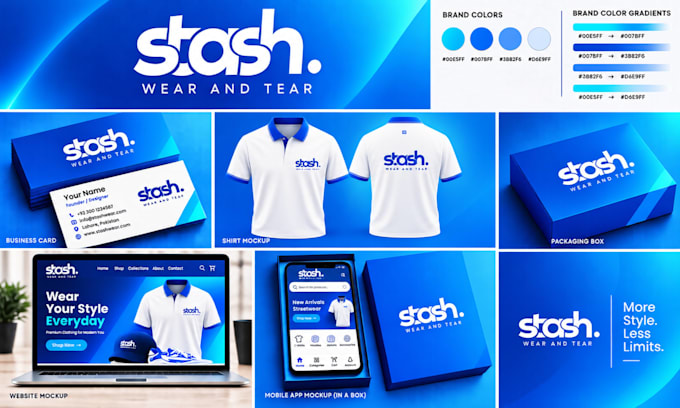 design a modern minimalist logo and branding kit