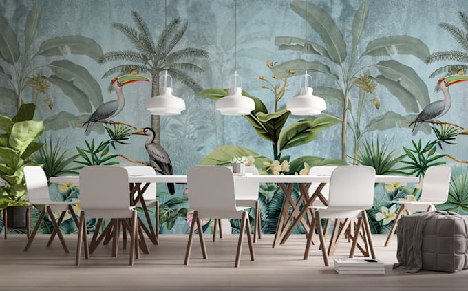create unique and beautiful wallpaper and modern wall art designs