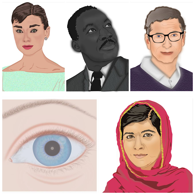 do portrait vector art