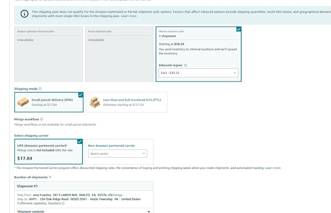 provide amazon fba shipping plan and optimize inventory management services