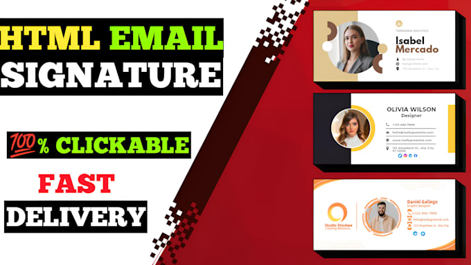 make clickable HTML email signatures for gmail outlook