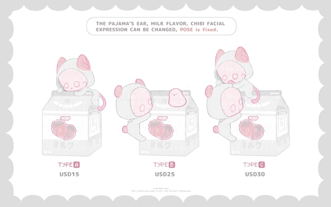 draw milkbox series ych chibi for you