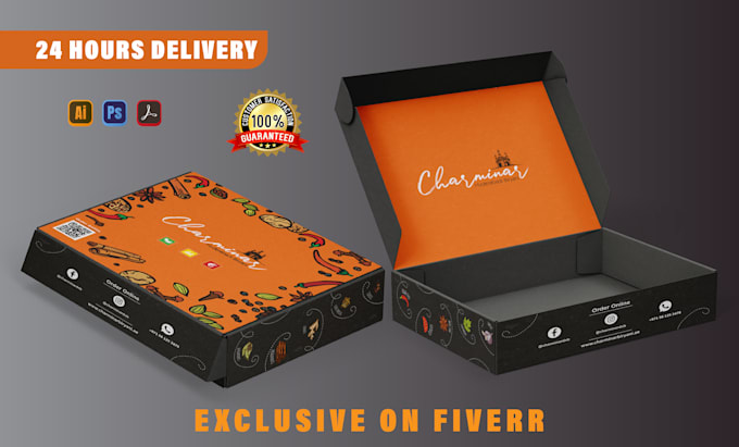 design product packaging with dieline and print ready file