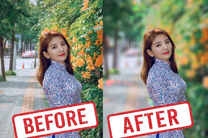 blur and remove backgrounds, photos resize and crop