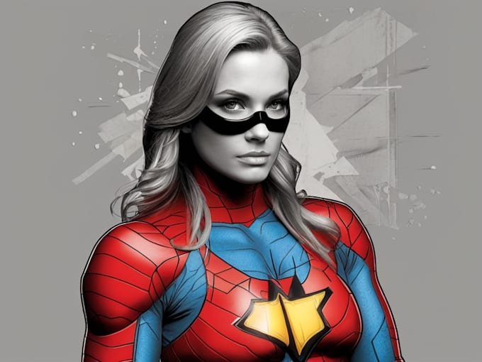 draw comic superhero pop art portraits