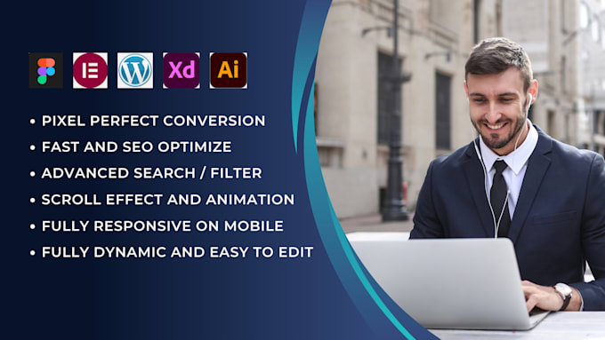 convert figma to wordpress website and figma to elementor
