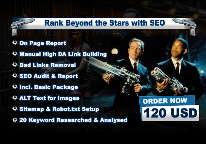 do complete monthly SEO service with on page and off page for 1st rank