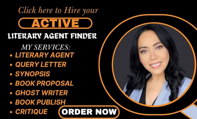 get you active literary agents and write book proposal, query letter, synopsis