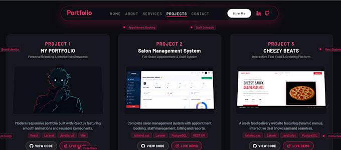 develop a modern responsive react js website