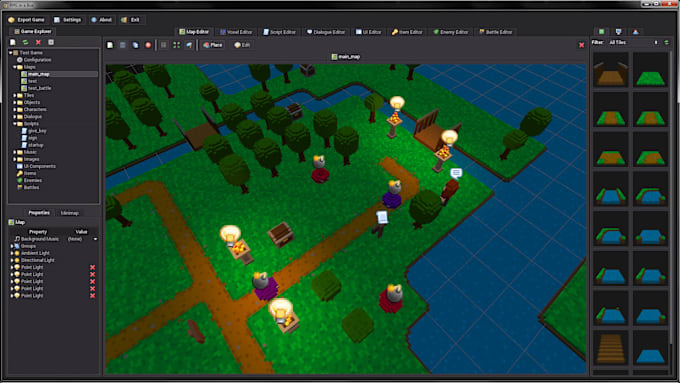 develop a fully functional 2d game in godot engine for you