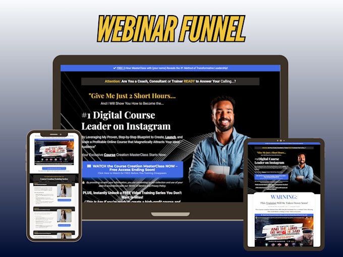 design a webinar funnel on gohighlevel, webinarjam webinar automations