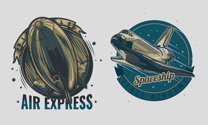 make creative airplane, jet, airline and aviation logo