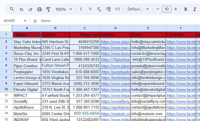 do email listing, lead generation, b2b leads
