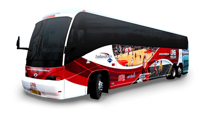 create stunning, professional bus wrap vehicle wrap design