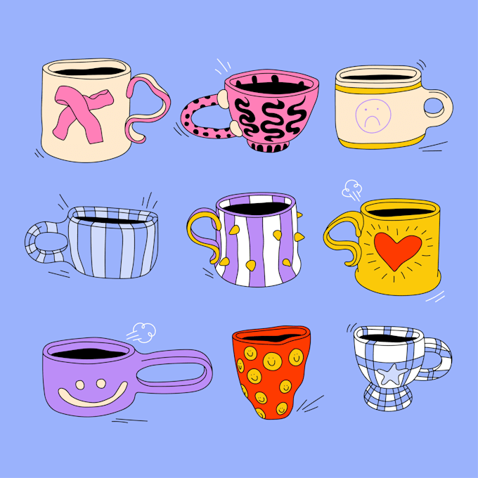 draw flat cozy vector illustration