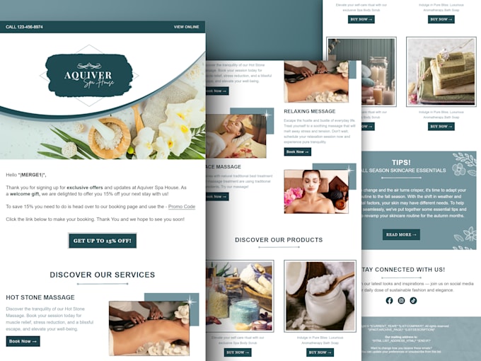 design custom mailchimp email template newsletter