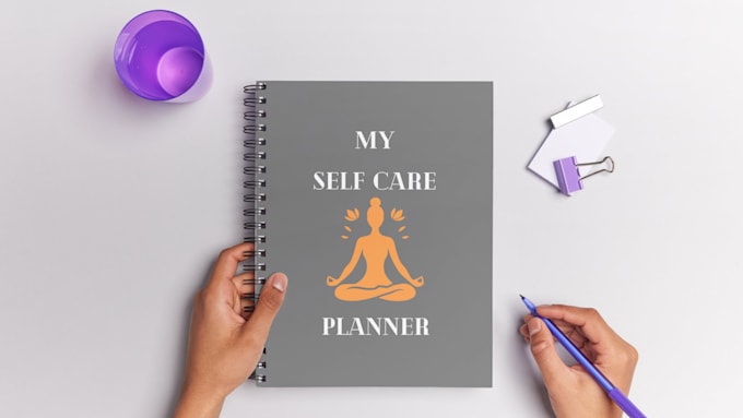 design self care KDP journal, KDP planner, tracker, checklist, workbook, journal