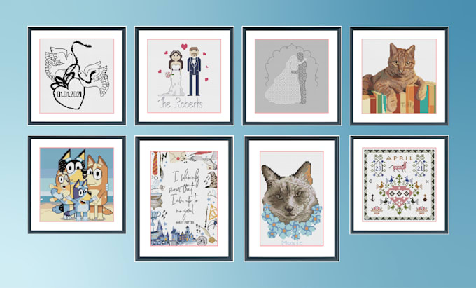 create cross stitch design from an image or brief
