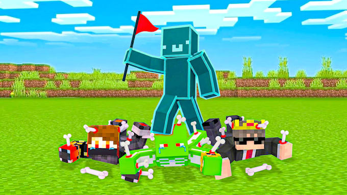 make high quality minecraft thumbnails for you in 24 hours