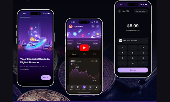 build blockchain app, develop dapp, web, crypto wallet, exchange website, web3